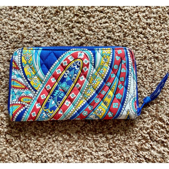 Vera Bradley Handbags - Vera Bradley colorful paisley wallet